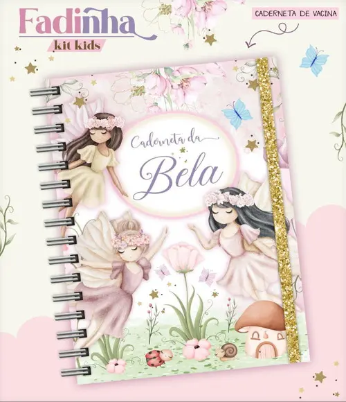 Arquivo Caderneta de Vacina e Livro Fadinha Kids