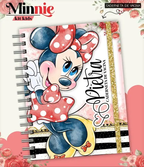 Arquivo Combo Caderneta e Livro Minnie Vermelha