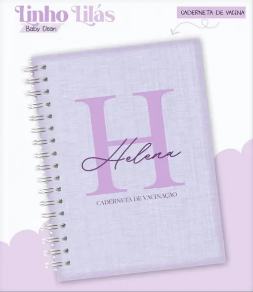 Arquivo Combo Linho Lilás Caderneta e Livro