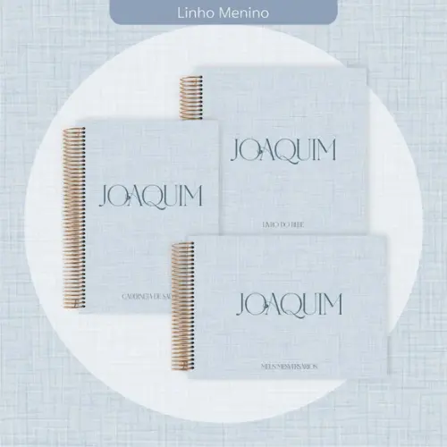 Arquivo Combo Linho Livro do Bebê menino azul