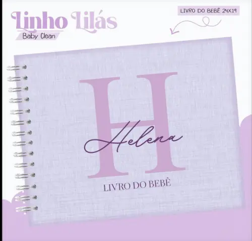 Arquivo Combo Linho Lilás Caderneta e Livro