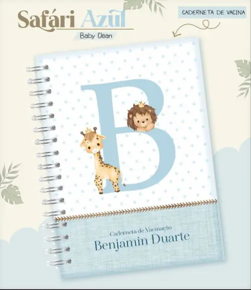 Arquivo Combo Safari alfabeto Azul Caderneta e Livro