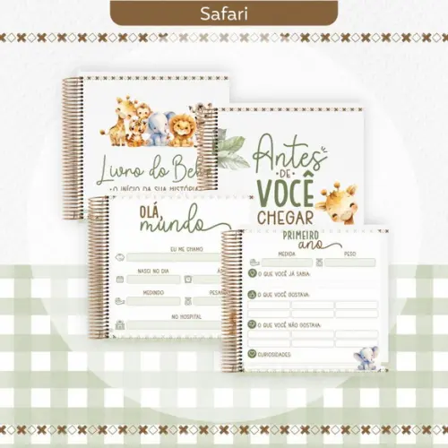 Arquivo Combo Safari Caderneta de vacina e Livro