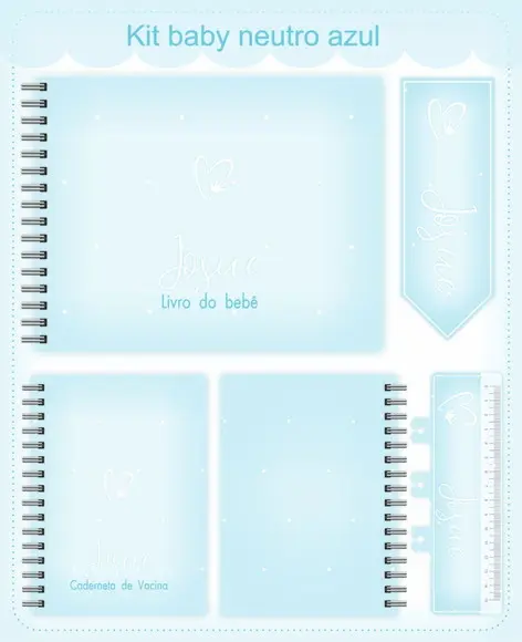 Arquivo Livro do Bebê Neutro Azul