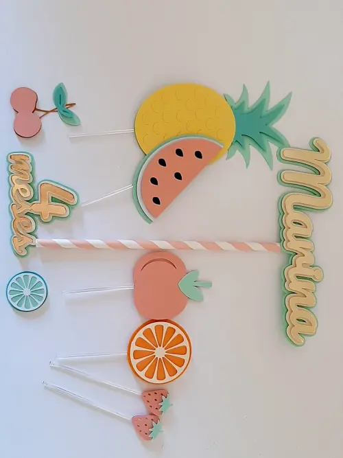 Arquivo topo de bolo frutas