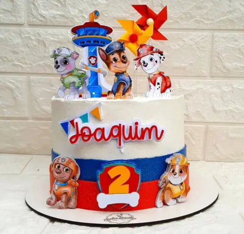 Arquivo topo de bolo patrulha canina aquarela