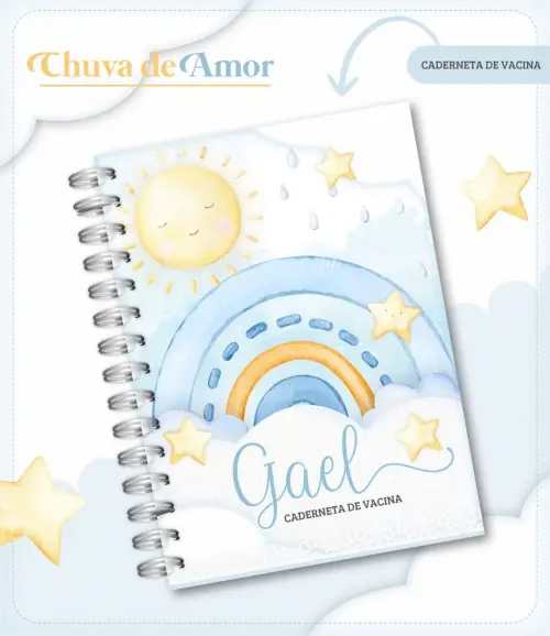 Arquivo digital Chuva de Amor menino Caderneta de Vacina