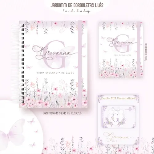 Arquivo Combo Jardim das Borboletas lilas Caderneta