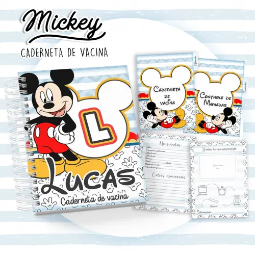 Arquivo digital caderneta Mickey