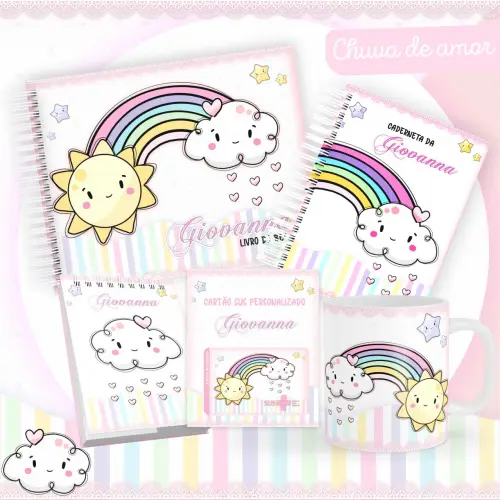 Arquivo Livro e Caderneta de Saúde Chuva de Amor + Brinde