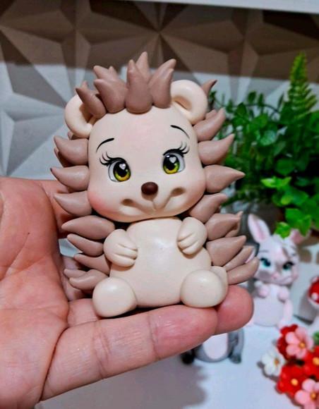 Kit com 6 Animais do Bosque em Biscuit