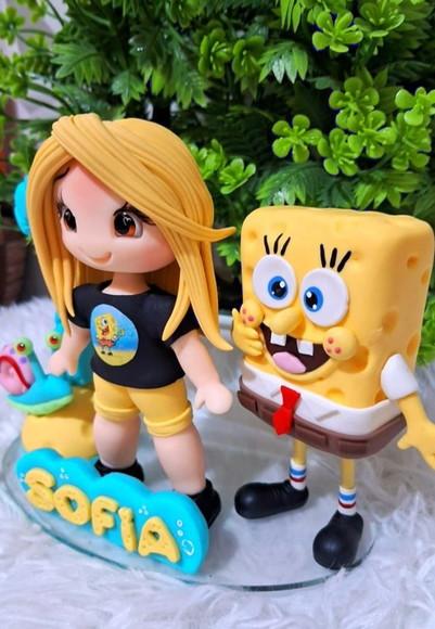 Topo Bob Esponja em Biscuit