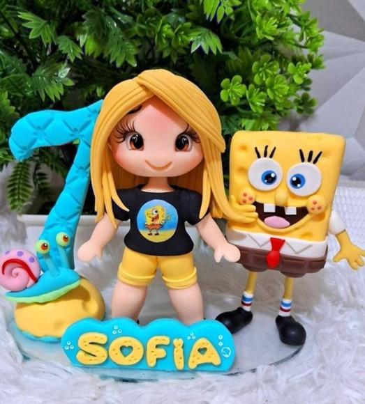 Topo Bob Esponja em Biscuit