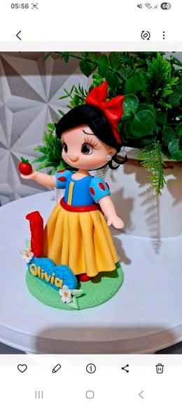 Topo Branca de Neve em Biscuit