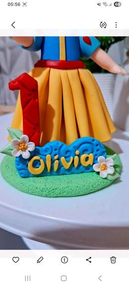 Topo Branca de Neve em Biscuit