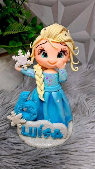 Topo Frozen Elsa em Biscuit