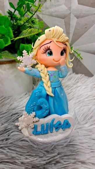 Topo Frozen Elsa em Biscuit