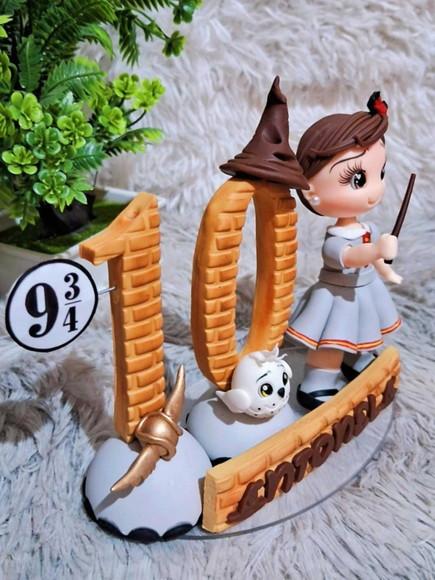 Topo Hermione ou Harry Potter em Biscuit