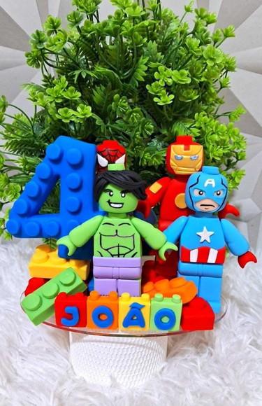 Topo Lego em Biscuit