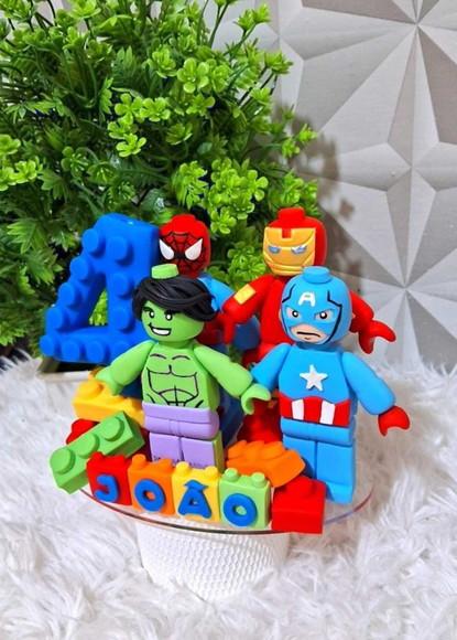 Topo Lego em Biscuit