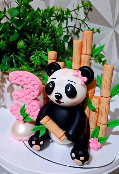Topo Panda em Biscuit