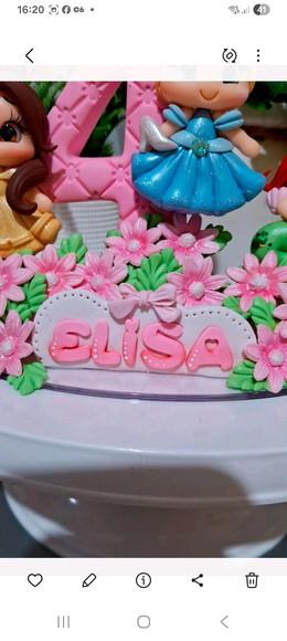 Topo Princesas em Biscuit