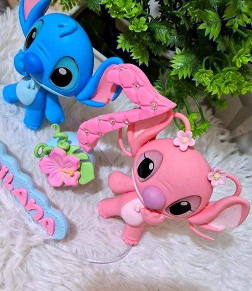 Topo Stitch e Angel em Biscuit