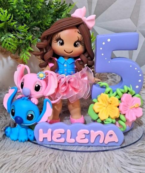 Topo Stitch e Angel em Biscuit