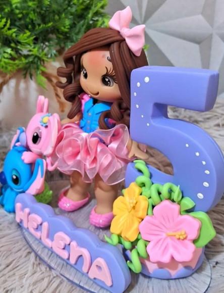 Topo Stitch e Angel em Biscuit