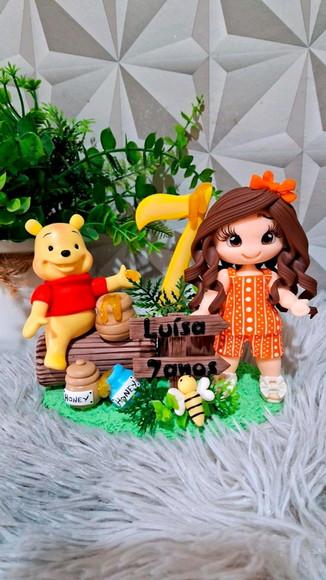 Topo Ursinho Pooh em Biscuit