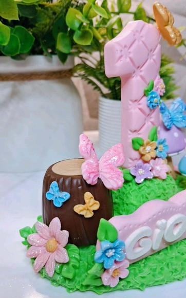 Vela Jardim Encantado em Biscuit