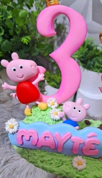 Vela Porquinha Pig em Biscuit