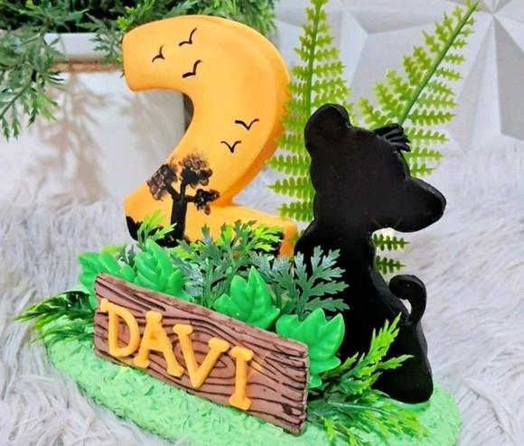 Vela Rei Leão em Biscuit