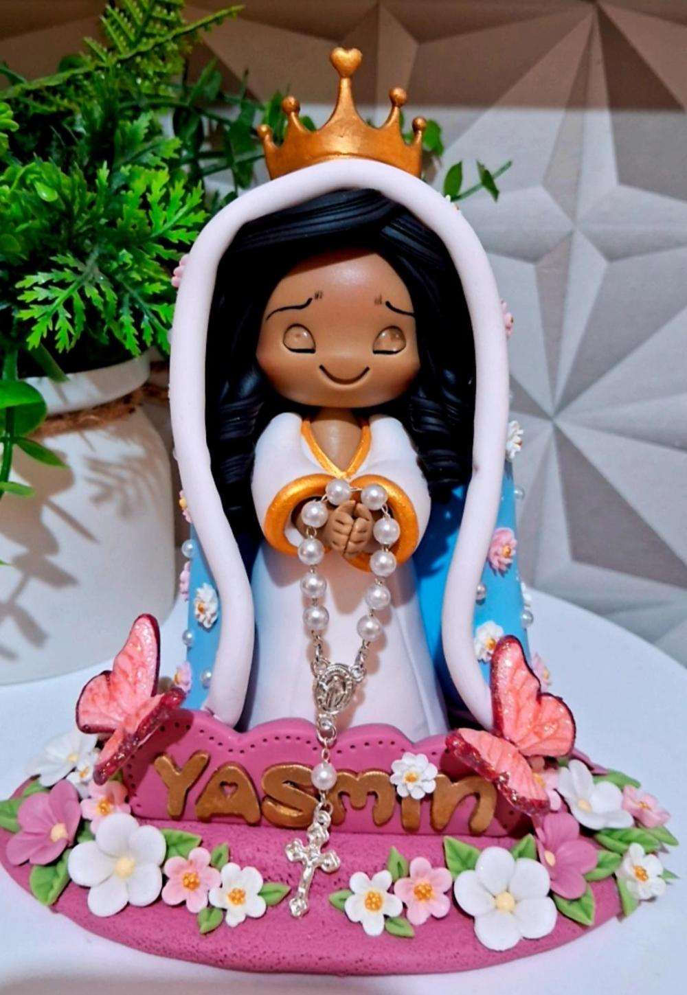 Topo Nossa Senhora Aparecida em biscuit