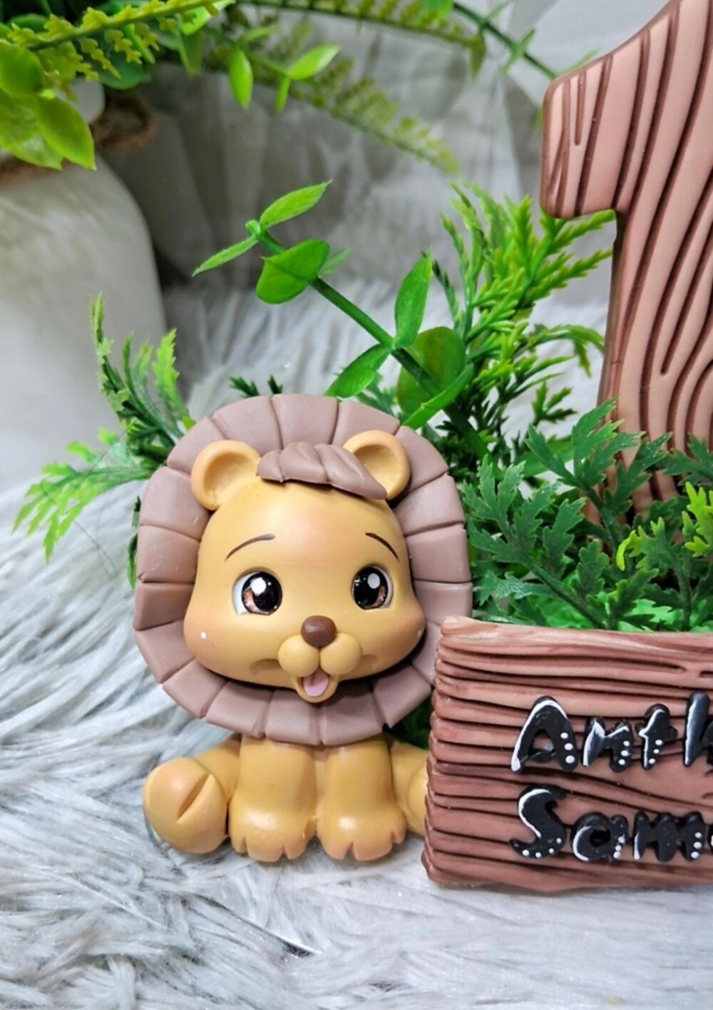 Topo Safari em biscuit