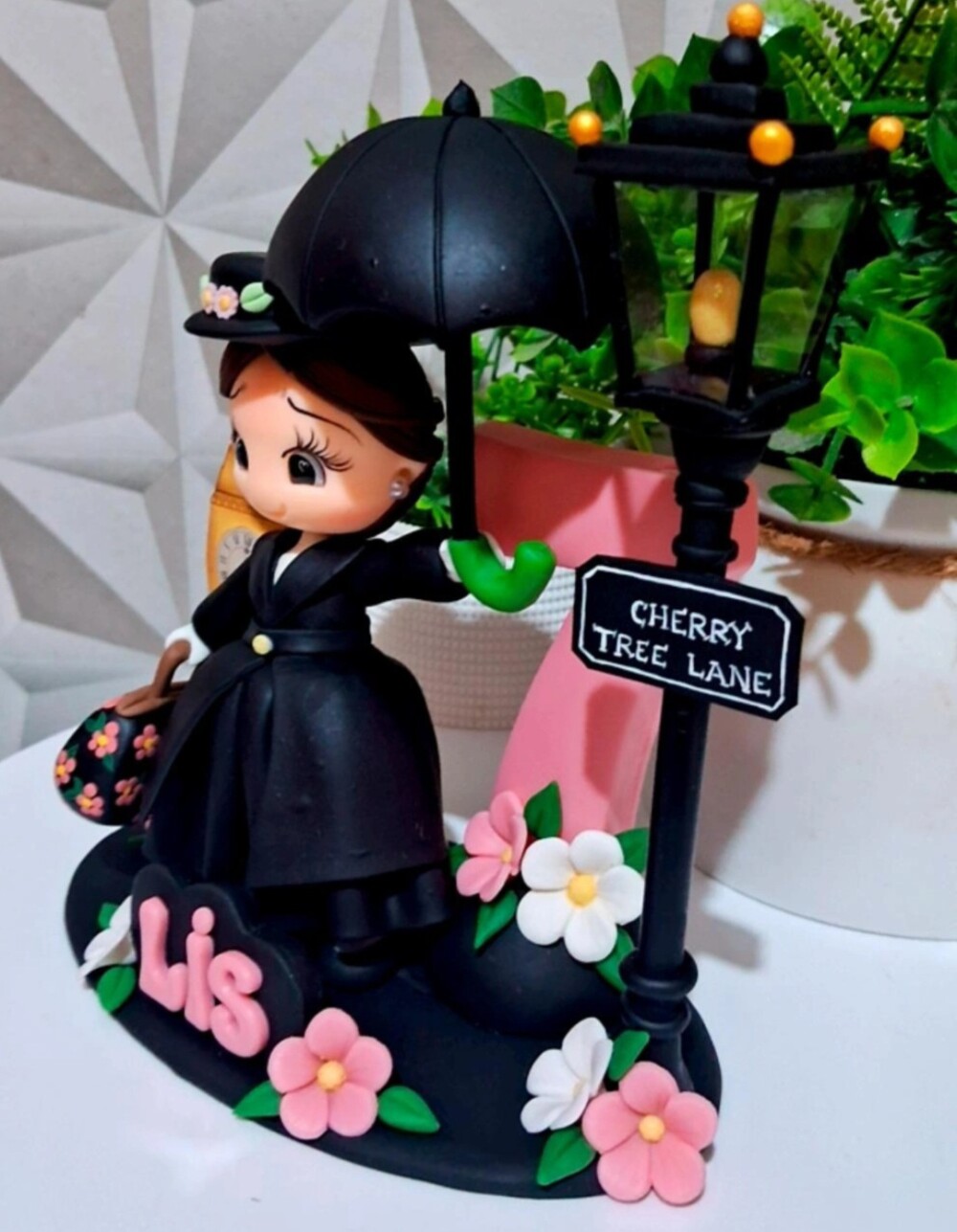 Topo Mary Poppins em biscuit