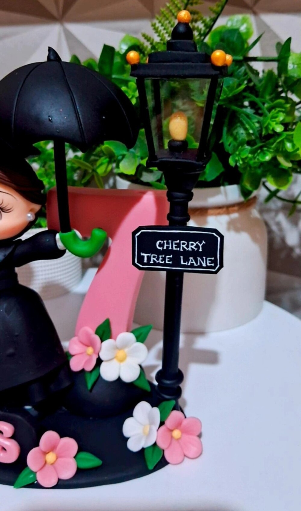 Topo Mary Poppins em biscuit