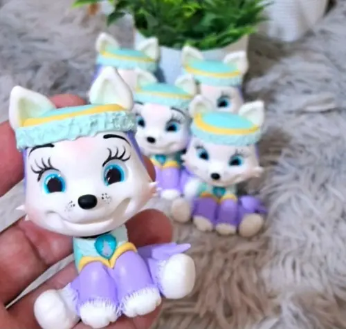 Aplique Skye e Everest Patrulha Canina em Biscuit