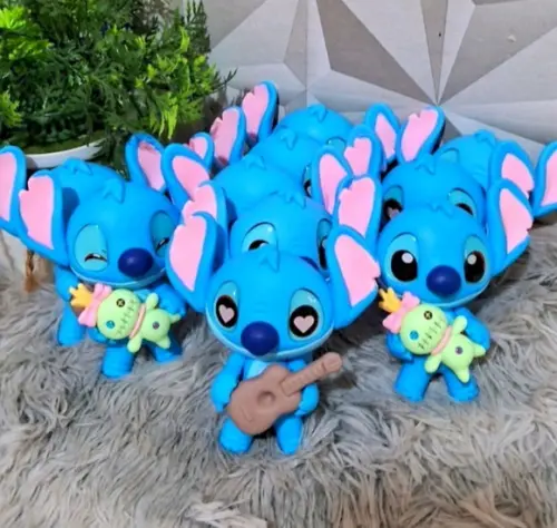 Aplique Stitch ou Angel em Biscuit