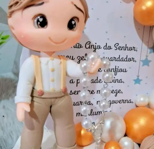 Topo Batizado/ Batismo em Biscuit