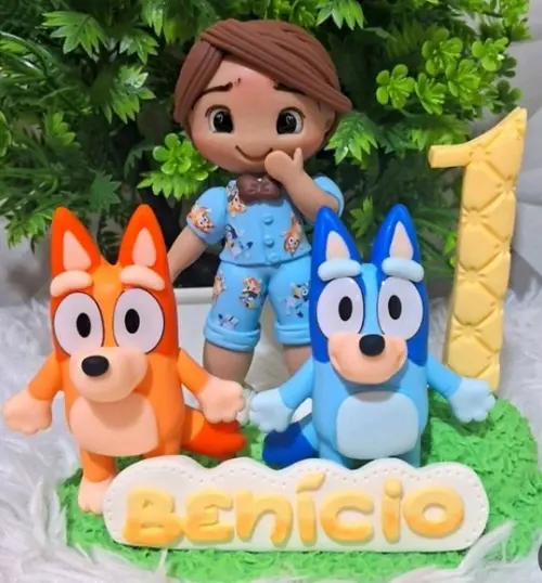 Topo Bluey e Bingo em Biscuit