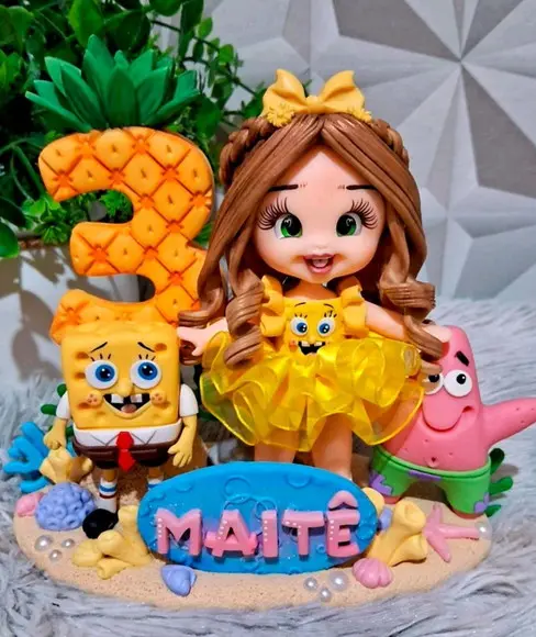 Topo Bob Esponja em Biscuit