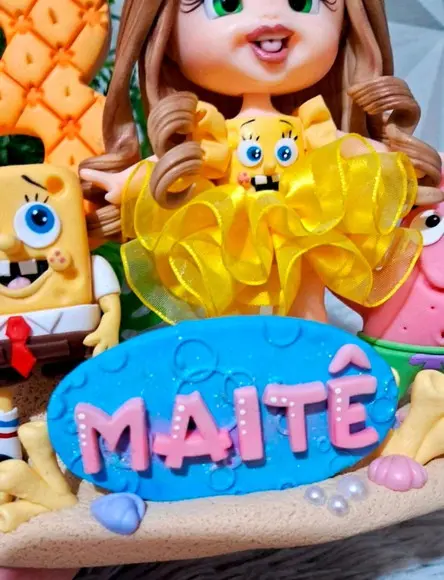 Topo Bob Esponja em Biscuit