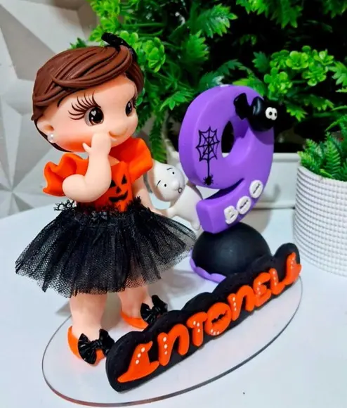 Topo Halloween em Biscuit