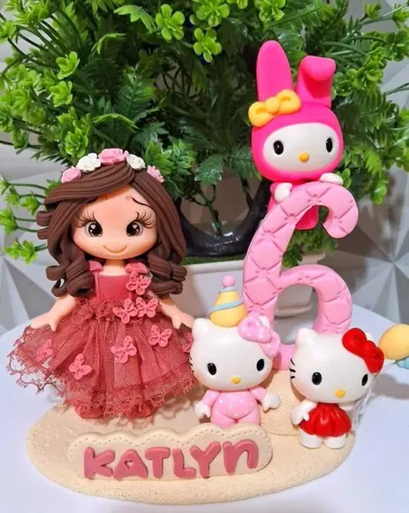 Topo Hello Kitty em Biscuit