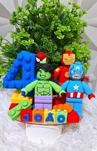 Topo Lego em Biscuit