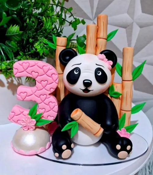 Topo Panda em Biscuit