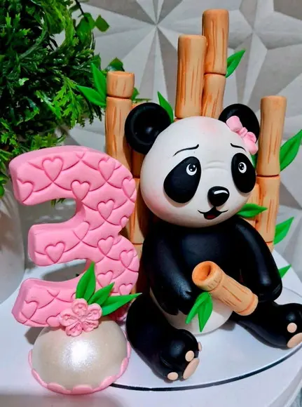 Topo Panda em Biscuit