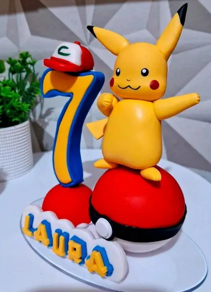 Topo Pikachu em Biscuit