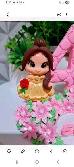 Topo Princesas em Biscuit